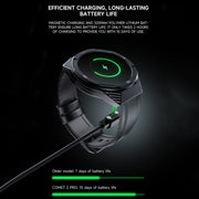 LOKMAT COMET2 PRO 1.46-Inch 5ATM Water-resistant Bluetooth Call Smart Watch, Color: Black Stainless Steel