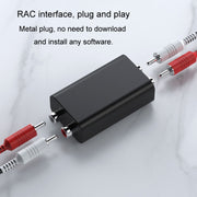 RCA Audio Ground Loop Isolator Anti-Interference Noise Reducer Eliminate Current Sound Bluetooth Receiver(Ellipse)
