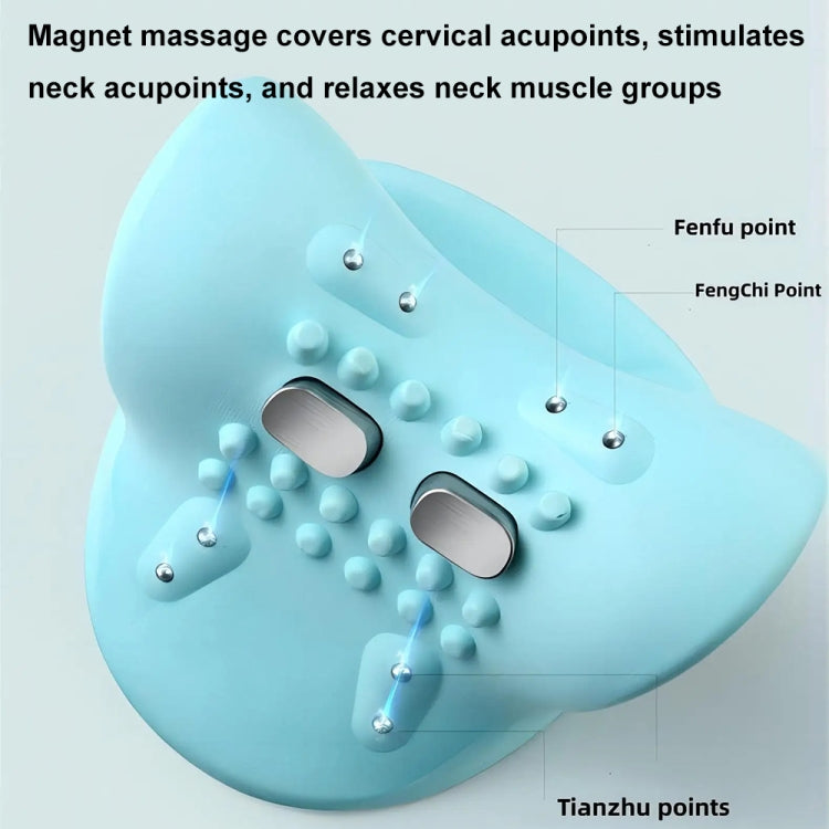 JJ-001 EMS Hot Compress Pulse Multifunctional Shoulder and Neck Massager(Blue) - free shipping - PMC TechLife - Order now!