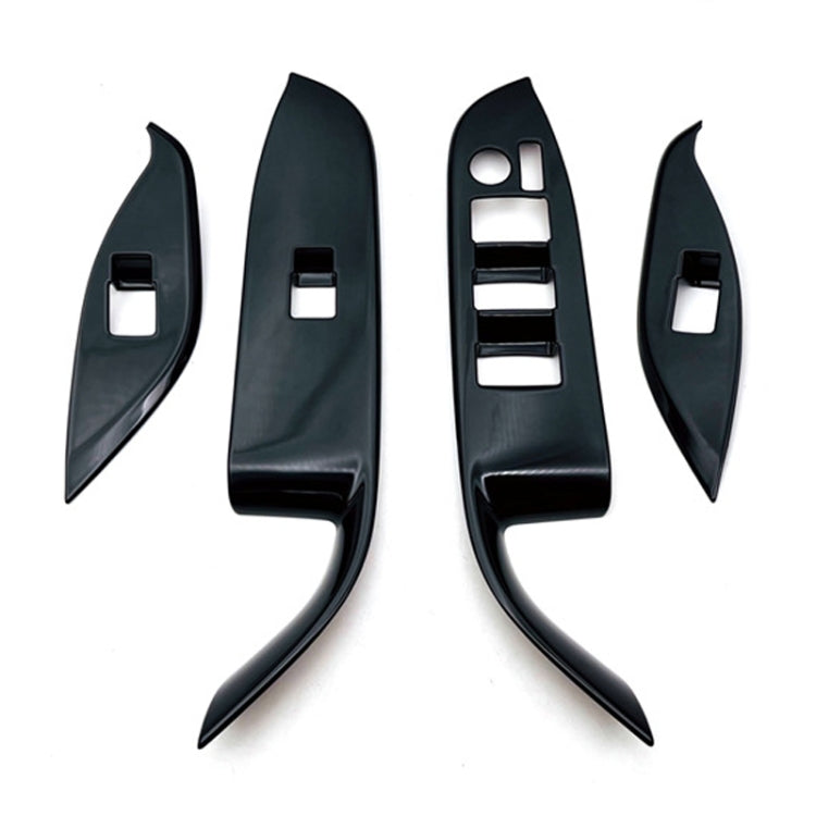 For Toyota 2022 VOXY/Noah 90 Series Right-hand Drive Glass Switch Panel Modification Sticker(Piano Black) - Car Interior Mouldings by PMC TechLife | Online Shopping South Africa | PMC TechLife | Buy Now Pay Later Mobicred