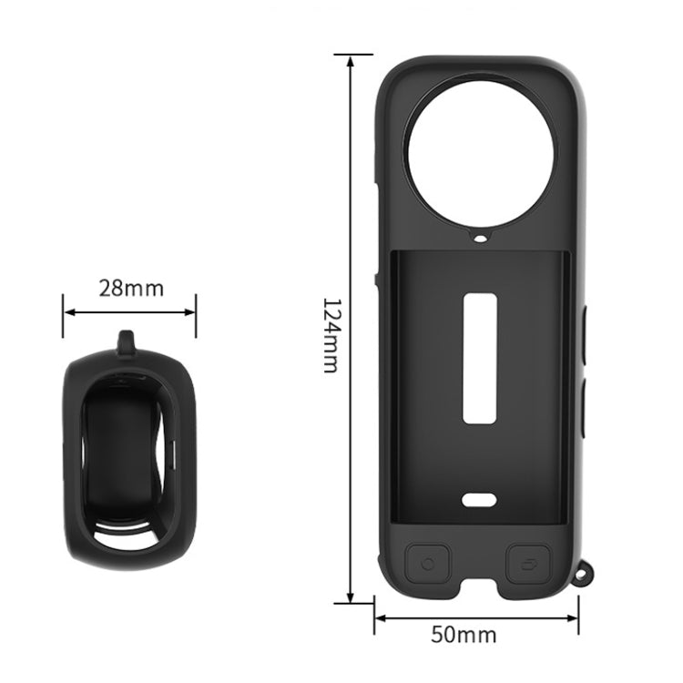For Insta360 X4 CYNOVA OX4-JST-CY Body Silicone Case(Black) - Case & Bags by CYNOVA | Online Shopping South Africa | PMC TechLife | Buy Now Pay Later Mobicred