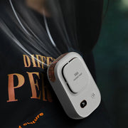 HX-150A Outdoor Digital Display Silent USB Charging Bladeless Waist Hanging Neck Fan(Black)