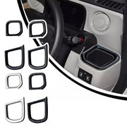 For Honda 2023 N-box JF5/JF6 Right-hand Drive Cup Holder Decorative Frame Patch(Blackwood)
