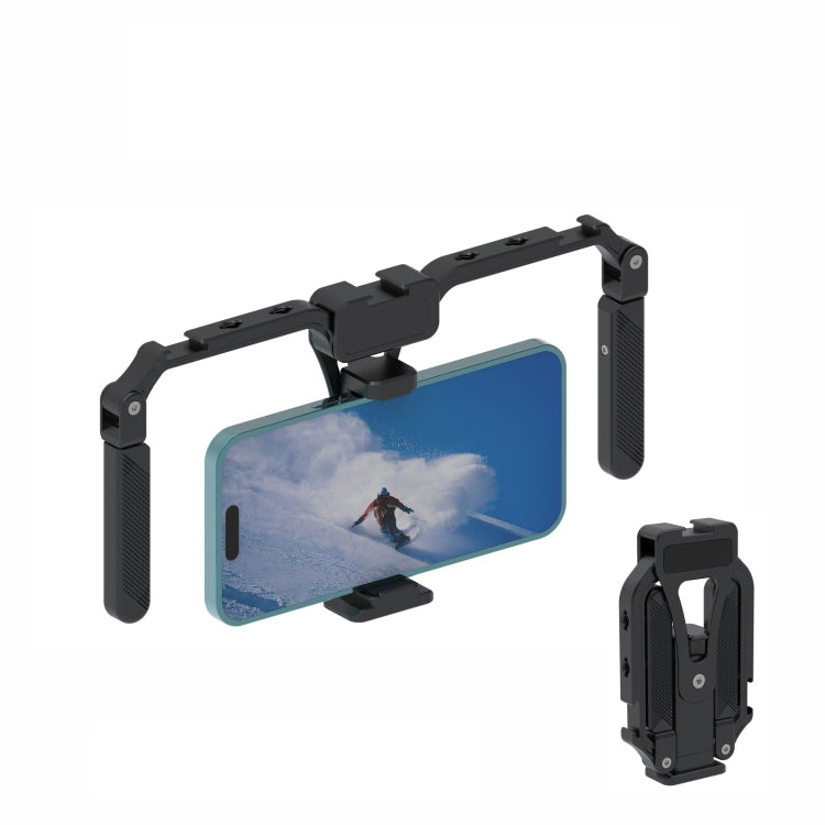 Universal Mobile Phone Gimbal Handle Stabilizer Aluminum Alloy Folding Rabbit Cage - Stand by PMC TechLife | Online Shopping South Africa | PMC TechLife | Buy Now Pay Later Mobicred