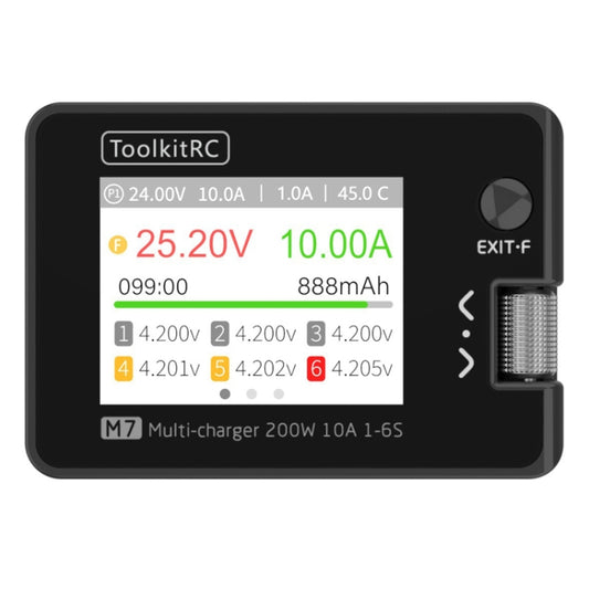 ToolkitRC M7 Boat Model Aviation Li-Po Battery Balance Charger(Black) - free shipping - PMC Jewellery - Order now!