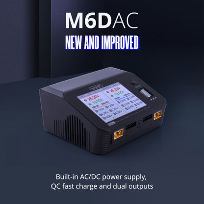 ToolkitRC M6DAC Dual Way Aeromodelling Drone Li-Po Battery Balance Charger(EU Plug) - free shipping - PMC Jewellery - Order now!
