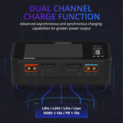 ToolkitRC M6DAC Dual Way Aeromodelling Drone Li-Po Battery Balance Charger(EU Plug)