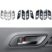 For 2023 Toyota Crown Door Handle Cover Decorative Frame, Style: Right-hand Drive(Carbon Fiber)