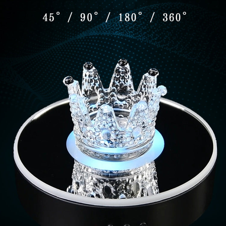 15cm Spinning Display Stand with Gradient Color Lights for Glass Art(Black) -  by PMC TechLife | Online Shopping South Africa | PMC TechLife | Buy Now Pay Later Mobicred