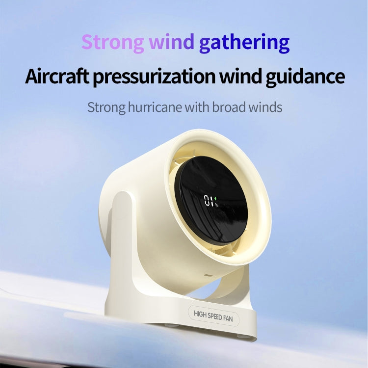 HX-F315 100-speed USB Charging Digital Display Wall-mounted Desktop Turbine Fan(Black) - Electric Fans by PMC TechLife | Online Shopping South Africa | PMC TechLife | Buy Now Pay Later Mobicred