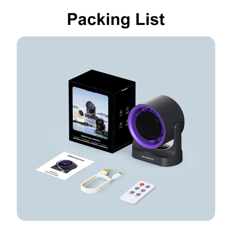 HX-F315 100-speed USB Charging Digital Display Wall-mounted Desktop Turbine Fan(Gray) - Electric Fans by PMC TechLife | Online Shopping South Africa | PMC TechLife | Buy Now Pay Later Mobicred