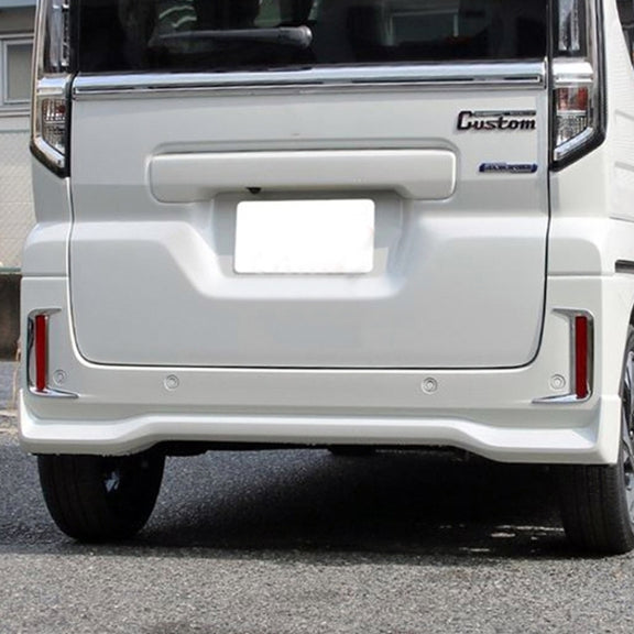 For 2024 Suzuki Spacia Custom Right-Hand Drive Rear Bumper Fog Lamp Trim Strip(Electroplating Mirror)