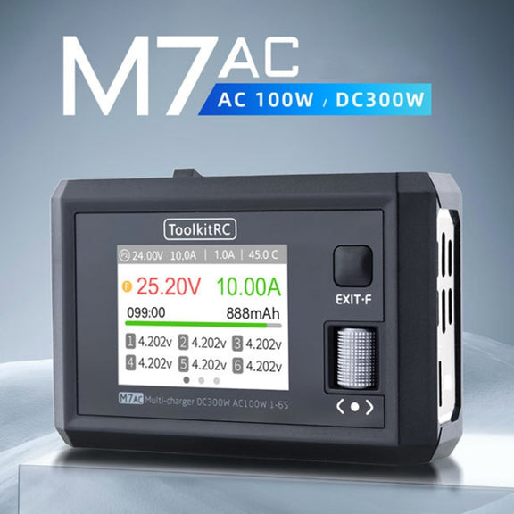 ToolkitRC M7AC Airplane And Car Model Li-Po Battery Balance Charger(EU Plug)