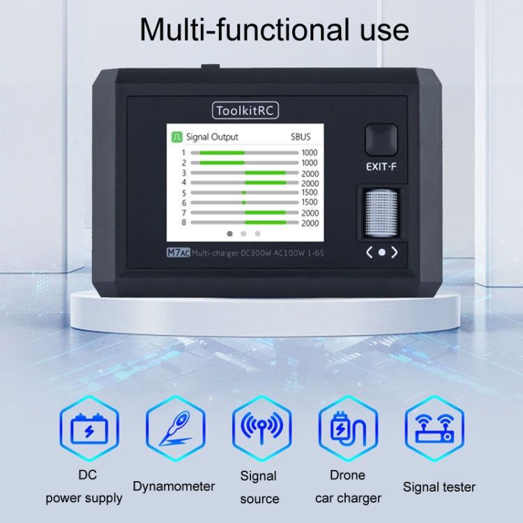 ToolkitRC M7AC Airplane And Car Model Li-Po Battery Balance Charger(EU Plug)