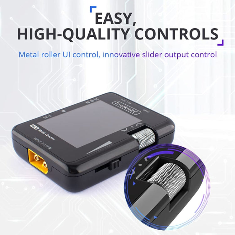 ToolkitRC MC8 Multifunctional Electrical Display Power Detection Signal PD Charger(Black)