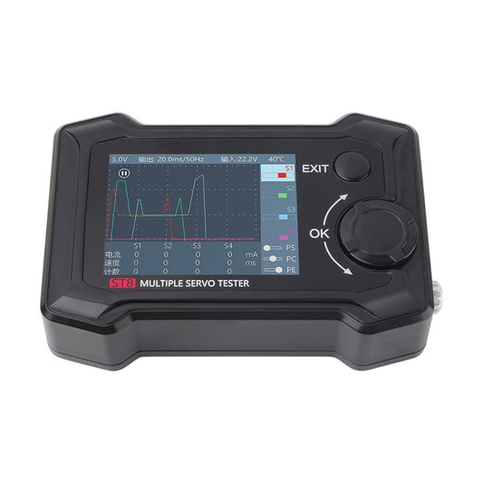 ToolkitRC ST8 Multi-Channel Servo Tester Signal Test Current Collector(Black) - free shipping - PMC Jewellery - Order now!