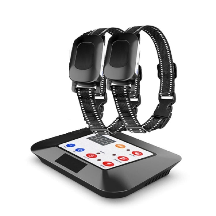 1 Drag 2 Pet Electronic Fence Wireless Dog Trainer Smart Electric Shock Dog Collar(Black) - Training Aids by PMC TechLife | Online Shopping South Africa | PMC TechLife | Buy Now Pay Later Mobicred