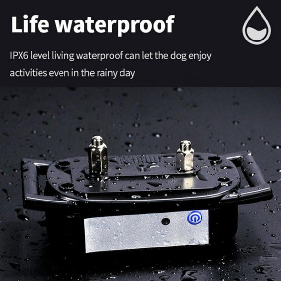 1 Drag 1 Pet Electronic Fence Wireless Dog Trainer Smart Electric Shock Dog Collar(Black)