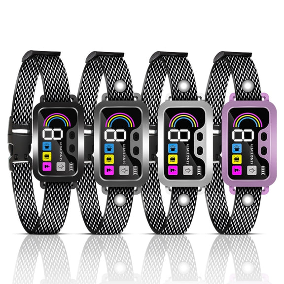 Color Screen Stop Bark Dog Trainer Anti Barking Pet Supplies(Dark Gray)