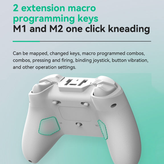 Z03 Wireless Bluetooth Game Controller For Switch / IOS / Android / PC / PS3 / PS4, Spec: White+Bracket