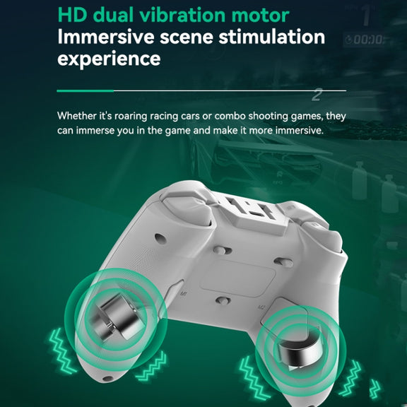 Z03 Wireless Bluetooth Game Controller For Switch / IOS / Android / PC / PS3 / PS4, Spec: Star White+Bracket