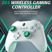 Z03 Wireless Bluetooth Game Controller For Switch / IOS / Android / PC / PS3 / PS4, Spec: Star White+Bracket