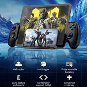 BSP-D10 Wireless Stretch Game Controller for Switch / Android / IOS / PC / PS3 / PS4(White)