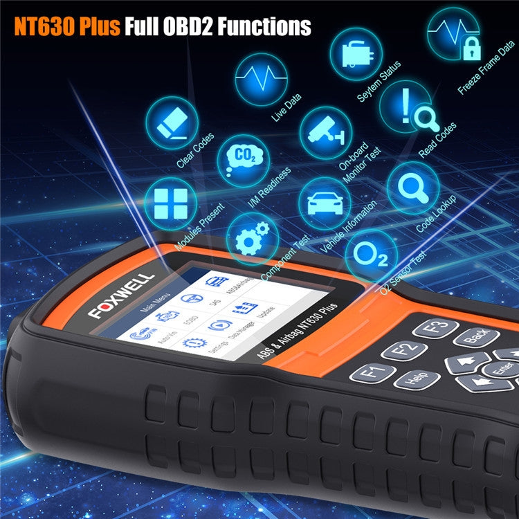 FOXWELL NT630 Plus OBD2 Scanner SRS ABS Code Reader SAS OIL EPB Reset Diagnostic - free shipping - PMC Jewellery - Order now!