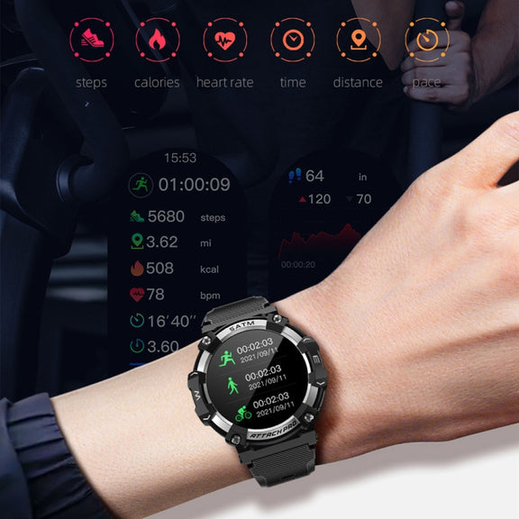 LOKMAT ATTACK 2 PRO 1.39-Inch 5ATM Water-resistant Wellness Tracking Bluetooth Smart Watch(Gold)