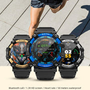 LOKMAT ATTACK 2 PRO 1.39-Inch 5ATM Water-resistant Wellness Tracking Bluetooth Smart Watch(Gold)