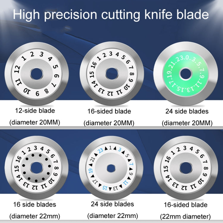 20mm 24 Rotating Surface Fiber Optic Cutting Knife Replacement Tungsten Steel Blade
