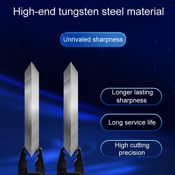 22mm 16 Rotating Surface Fiber Optic Cutting Knife Replacement Tungsten Steel Blade