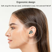 Silicone Sleep Soundproof Noise Reducing Earplugs Swimming Water-resistant Earplugs(White)