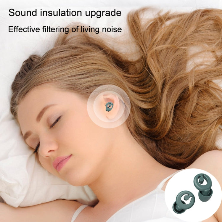 Silicone Sleep Soundproof Noise Reducing Earplugs Swimming Water-resistant Earplugs(White)