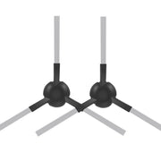 For Dreame L20 Ultra / X20 Pro / X20 Pro Plus Robot Vacuum Accessories 1pair Black Side Brush