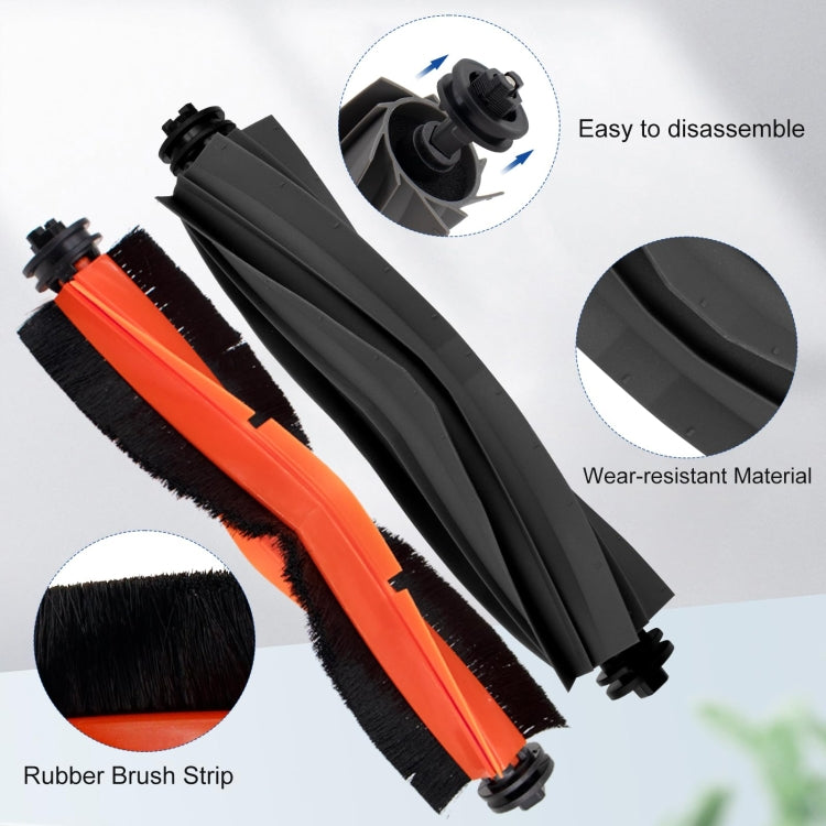 For Dreame L20 Ultra / X20 Pro / X20 Pro Plus Robot Vacuum Accessories 1 Black Rubber Brush Cover - free shipping - PMc TechLife - Order now!