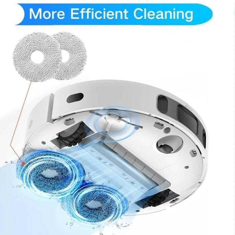 For Dreame L20 Ultra / X20 Pro / X20 Pro Plus Robot Vacuum Accessories 1 White Rag - free shipping - PMc TechLife - Order now!