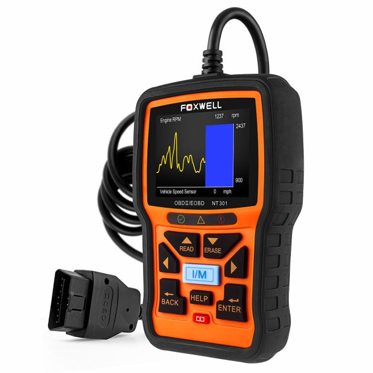 FOXWELL NT301 OBD2 Car Fault Diagnostic Instrument Live Data Code Reader Tool - free shipping - PMC Jewellery - Order now!
