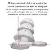Noise Canceling Sleeping Earplugs Triple Layer Soundproofing Silicone Swimming Earplugs(Blue)