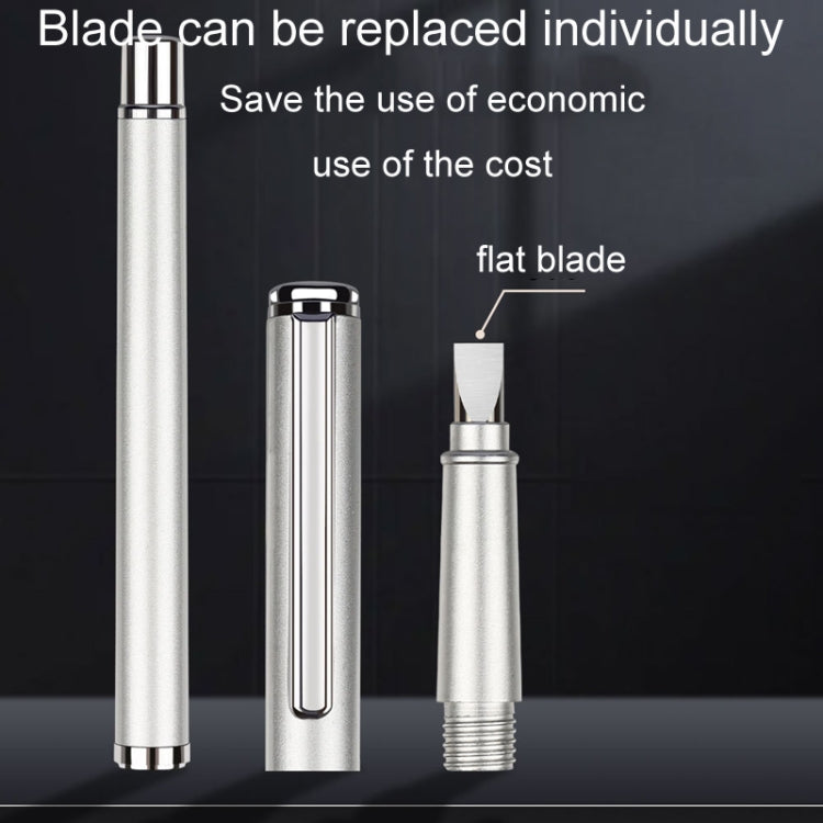 Tungsten Steel Fiber Cutting Knife Pen Type Portable Bare Fiber Cutter, Style: Flat Blade - Lan Cable and Tools by PMC Jewellery | Online Shopping South Africa | PMC Jewellery | Buy Now Pay Later Mobicred