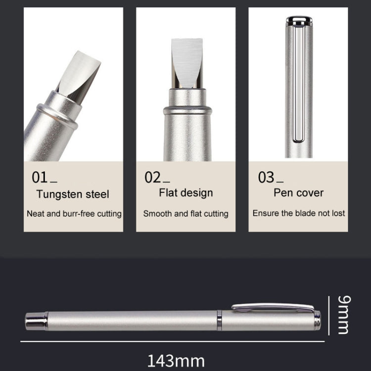 Tungsten Steel Fiber Cutting Knife Pen Type Portable Bare Fiber Cutter, Style: Flat Blade - Lan Cable and Tools by PMC Jewellery | Online Shopping South Africa | PMC Jewellery | Buy Now Pay Later Mobicred