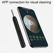 Household Visual Ear Excavator High-Definition Ear Wax Removal Picking Stick(Black)