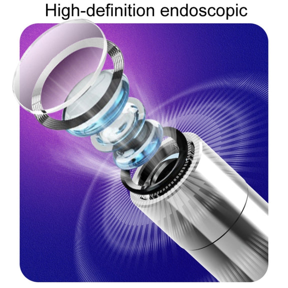 Household Visual Ear Excavator High-Definition Ear Wax Removal Picking Stick(White)