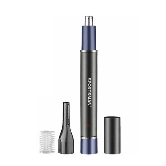 SPORTSMAN SM-431 2 In 1 Electric Nose Hair Repairer Rechargeable Eyebrow Shaver Body Hair Trimmer(Blue Black) - free shipping - PMC Jewellery - Order now!