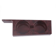For BMW 5 Series E39/528i/530i/M5 Left-hand Drive Car Central Control Cup Holder, Color: Rosewood Color With Groove