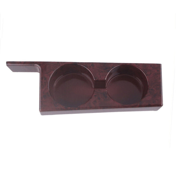 For BMW 5 Series E39/528i/530i/M5 Left-hand Drive Car Central Control Cup Holder, Color: Rosewood Color With Groove