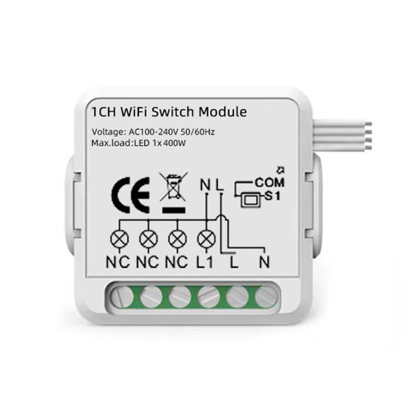1CH  WiFi  Smart Switch Module For Alexa / Google Home / Tuya Smart Life APP
