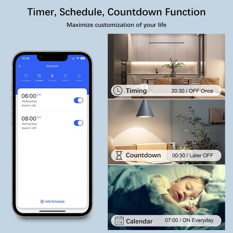 3CH WiFi Smart Switch Module For Alexa / Google Home / Tuya Smart Life APP