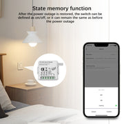 4CH Zigbee Smart Switch Module For Alexa / Google Home / Tuya Smart Life APP