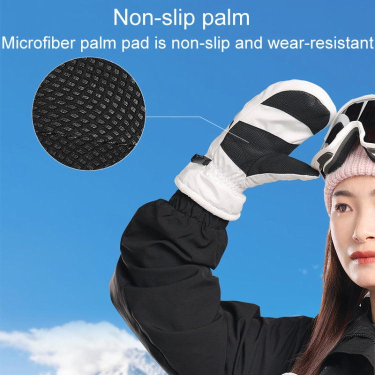 Winter Padded Ski Gloves Outdoor Windproof Warm Sports Gloves, Size: S(Light Purple) - Safety Gloves by PMC TechLife | Online Shopping South Africa | PMC TechLife | Buy Now Pay Later Mobicred